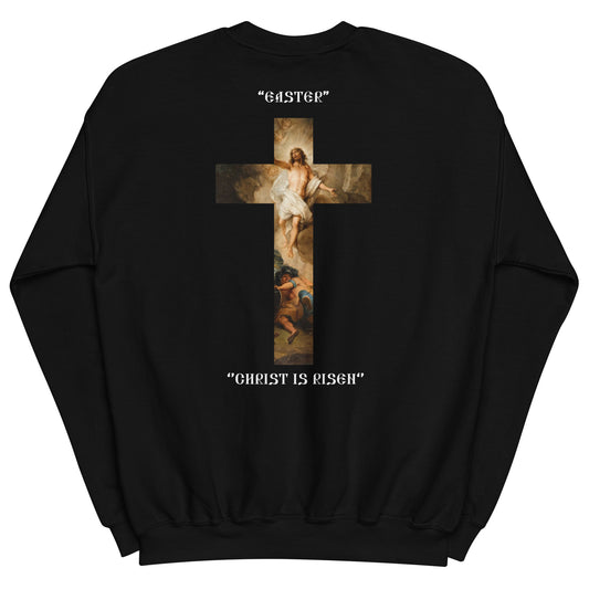 Christ is Risen Sweatshirt - Black  Color