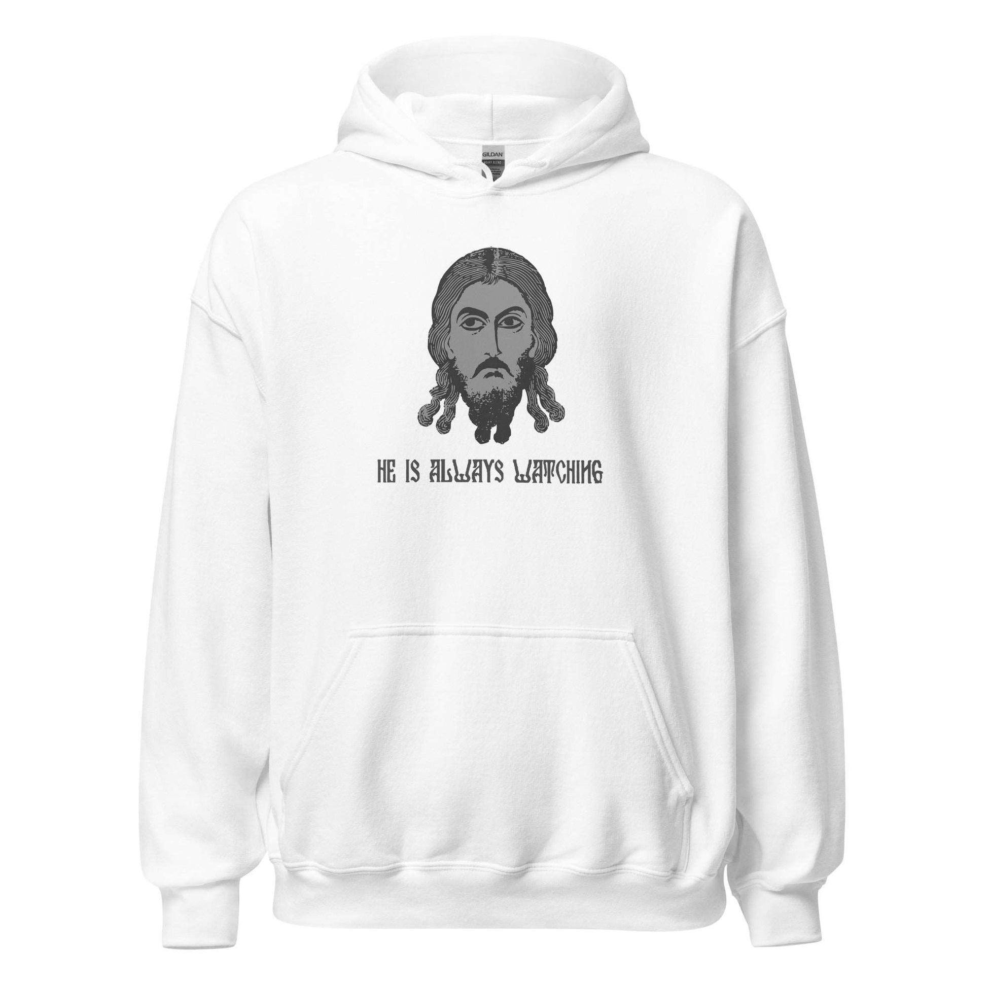 Orthodox Jesus Christian Hoodie White Color - Front