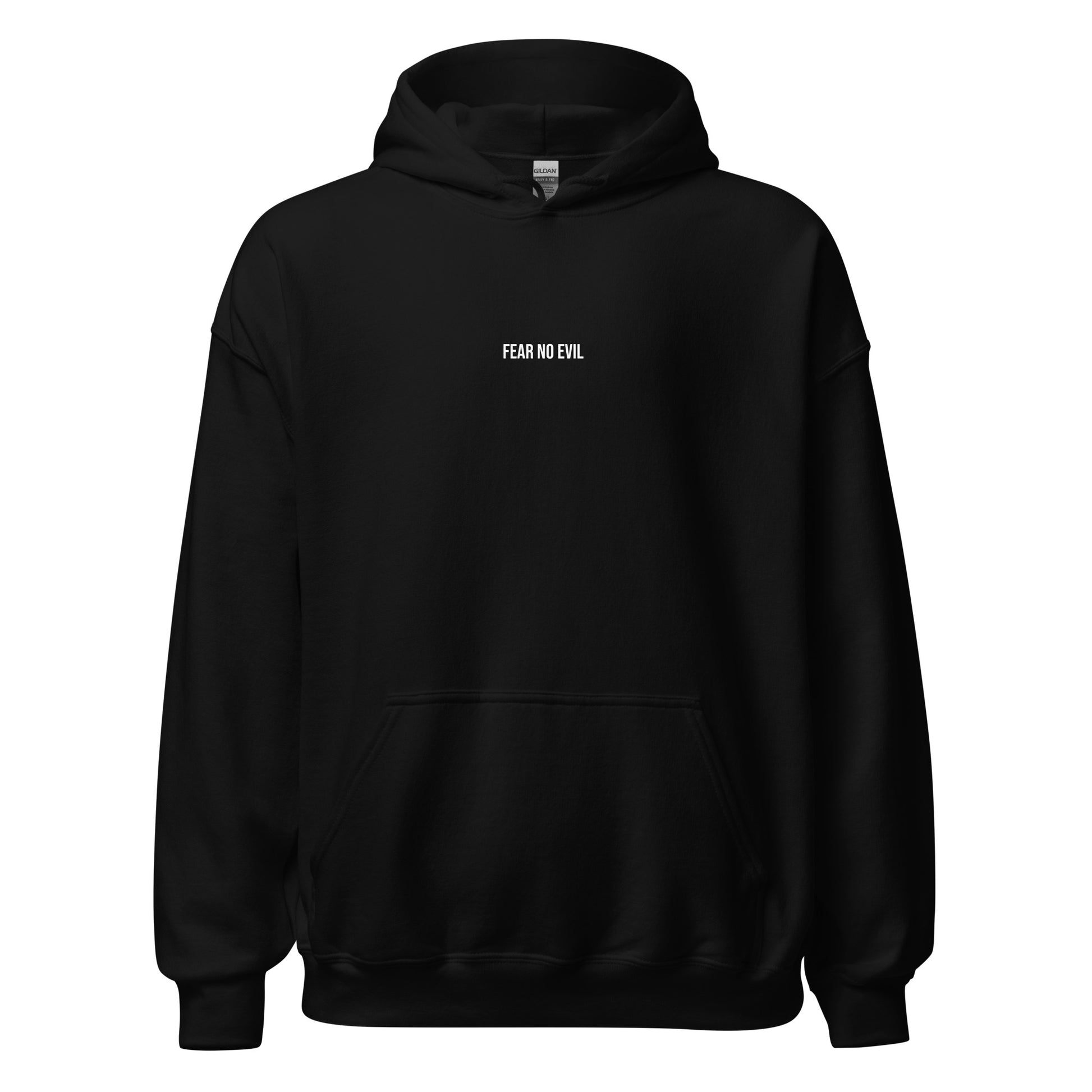 Psalm 23:4 Bible Verse Hoodie - Black Color - Front